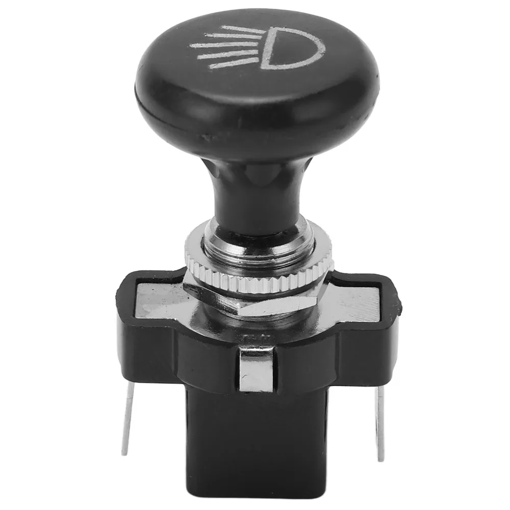 Universal 4034 Golf Cart Switch 12V Black Headlight Switch Push Pull Type Push Pull Switch for Club Car/EZGO Golf Cart