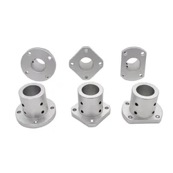 1Pcs Lengthening Guide Shaft Support Circular Flange Flat Optical Fixing Seat Hole Diameter 12mm 16mm 20mm 25mm 30mm