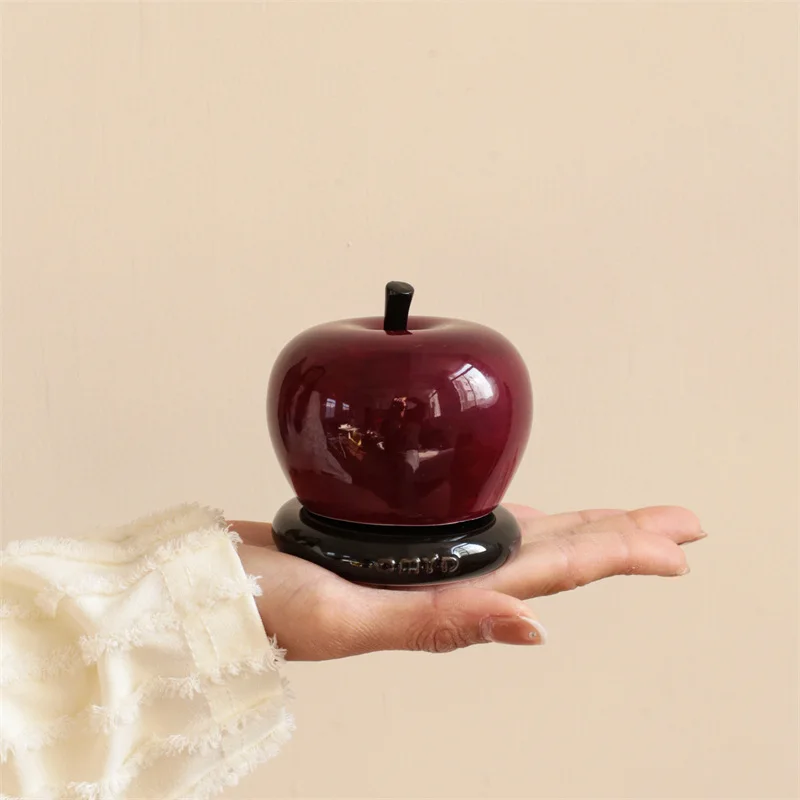 Soportes para palillos  dientes con forma  manzana, adornos  paz y alegría para el hogar  alto valor, tarro  almacenam