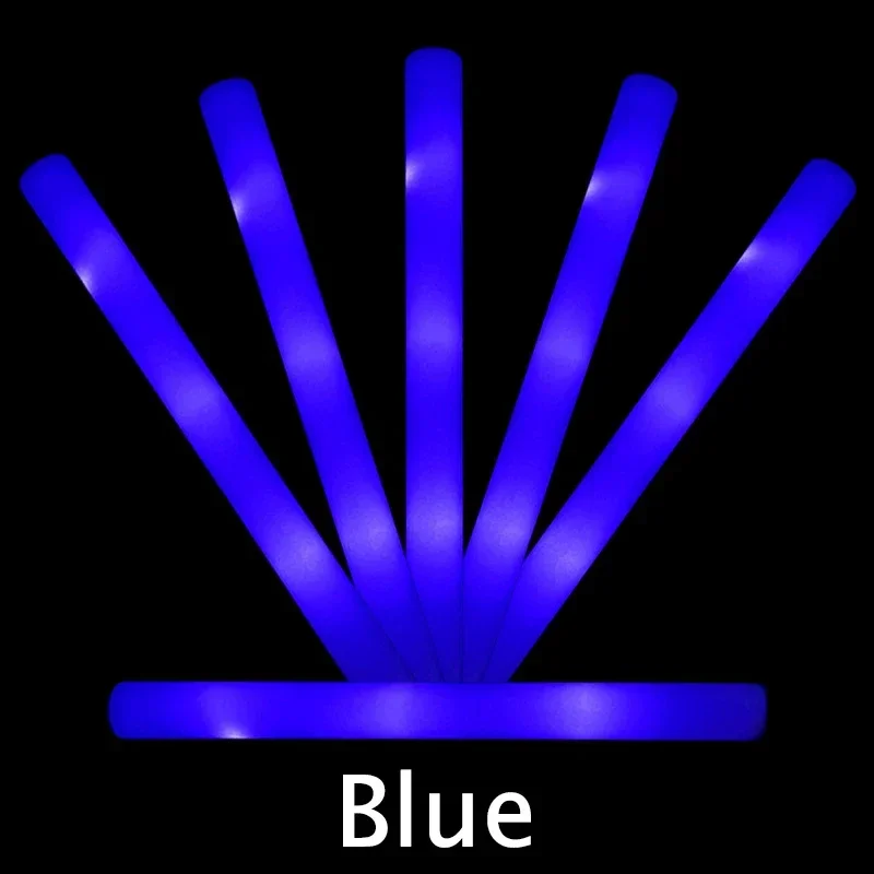 1-50PCS LED Glow Sticks Bulk Kleurrijke RGB Glow Foam Stick licht Stick Cheer Tube Donker licht voor concerten Verjaardag Bruiloft
