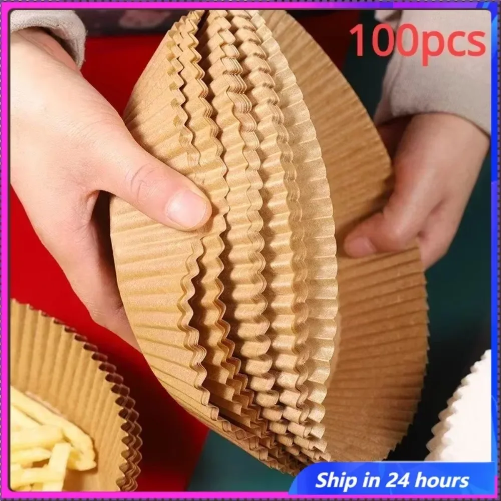 

Air Fryer Disposable Paper Liner Non-Stick Oil-proof Parchment Mat for Cooking Microwave Oven Sheets Special Baking BBQ Roasting