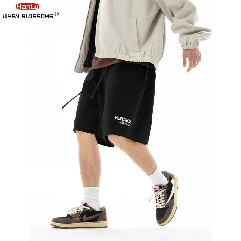 Men's Shorts 2024 Summer New Fashion Stereoscopic Printed  Cotton Shorts Streetwear Trend Casual Loose Sporty knee length Shorts