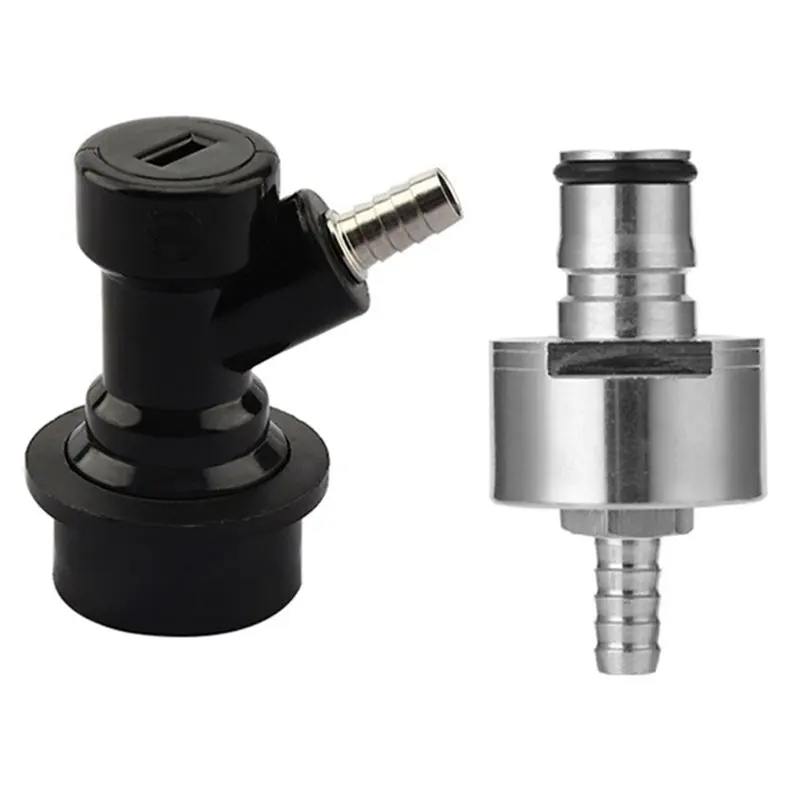 A21Q -1Set Ball Lock Disconnect Carbonation Cap Stainless Steel Carbonation Cap With 5/16Inch Barb Ball Lock Type
