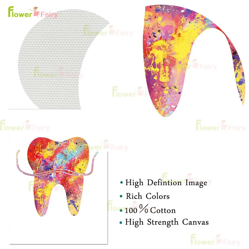 Dentistry Teeth Dentist Clinic Oral Cavity Poster Wall Art Canvas Painting Home Decor Wall Pictures For Living Room Unframed