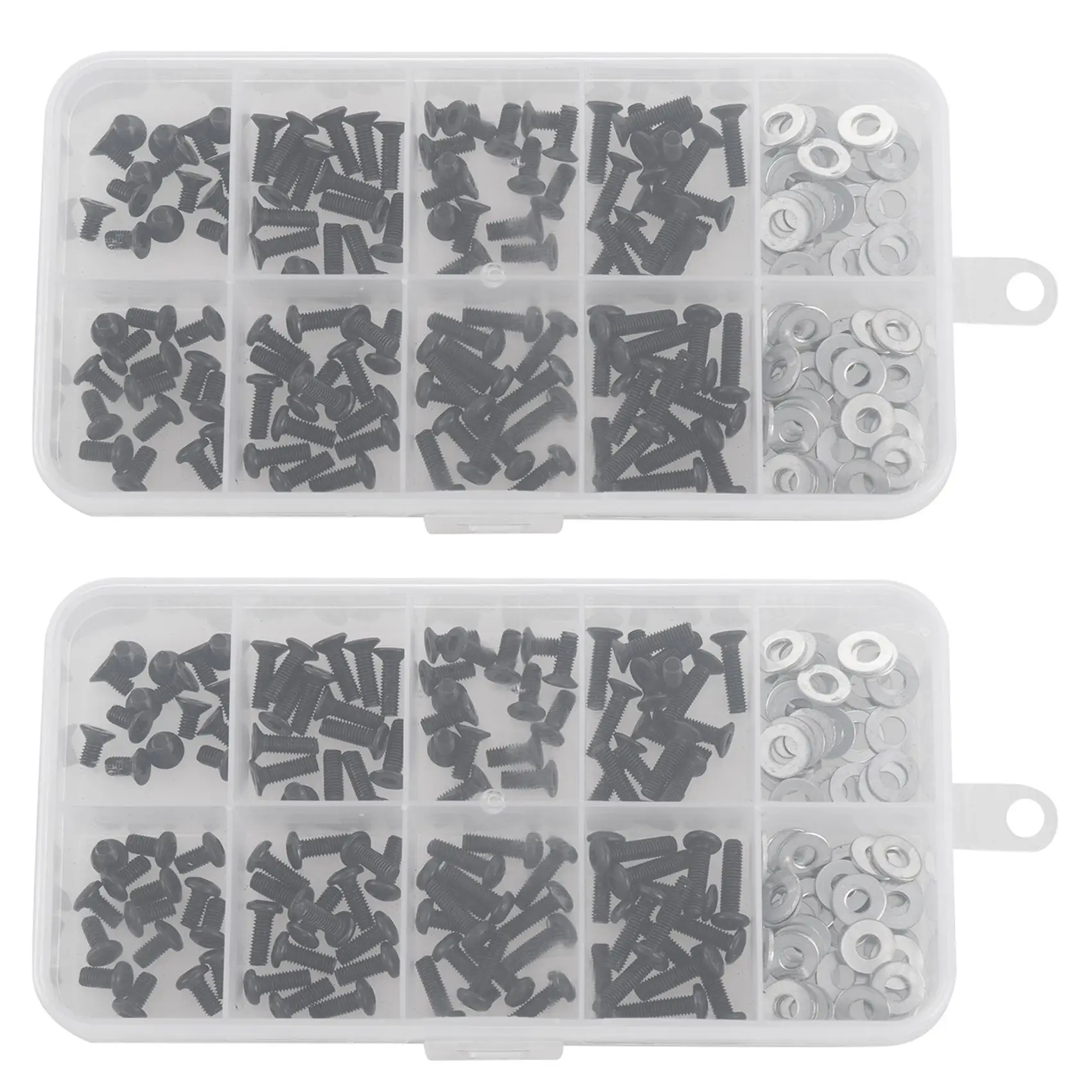 THIVN-Screws Box Set For 1/10 HSP Traxxas Tamiya HPI Kyosho D90 SRC10 Remote Control RC Car Parts 320Pcs