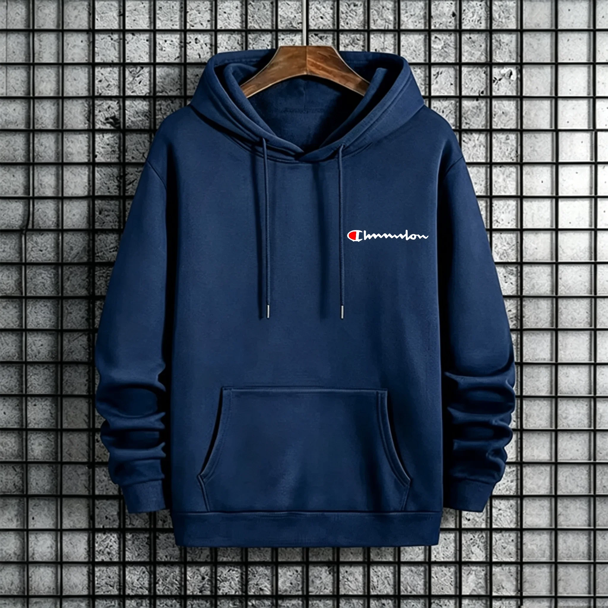 New Trendy Men's Graphic Print Hoodie, Loose Long Sleeve Pullover Sweatshirt, Casual Streetwear for Fall Daily Use