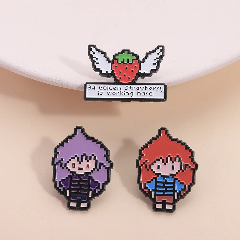 RPG شخصيات اللعبة المينا دبابيس Deltarune Susie كريس كبير العينين الوحش لعبة بكسل أرقام دبابيس شارة التلبيب مجوهرات هدايا #4