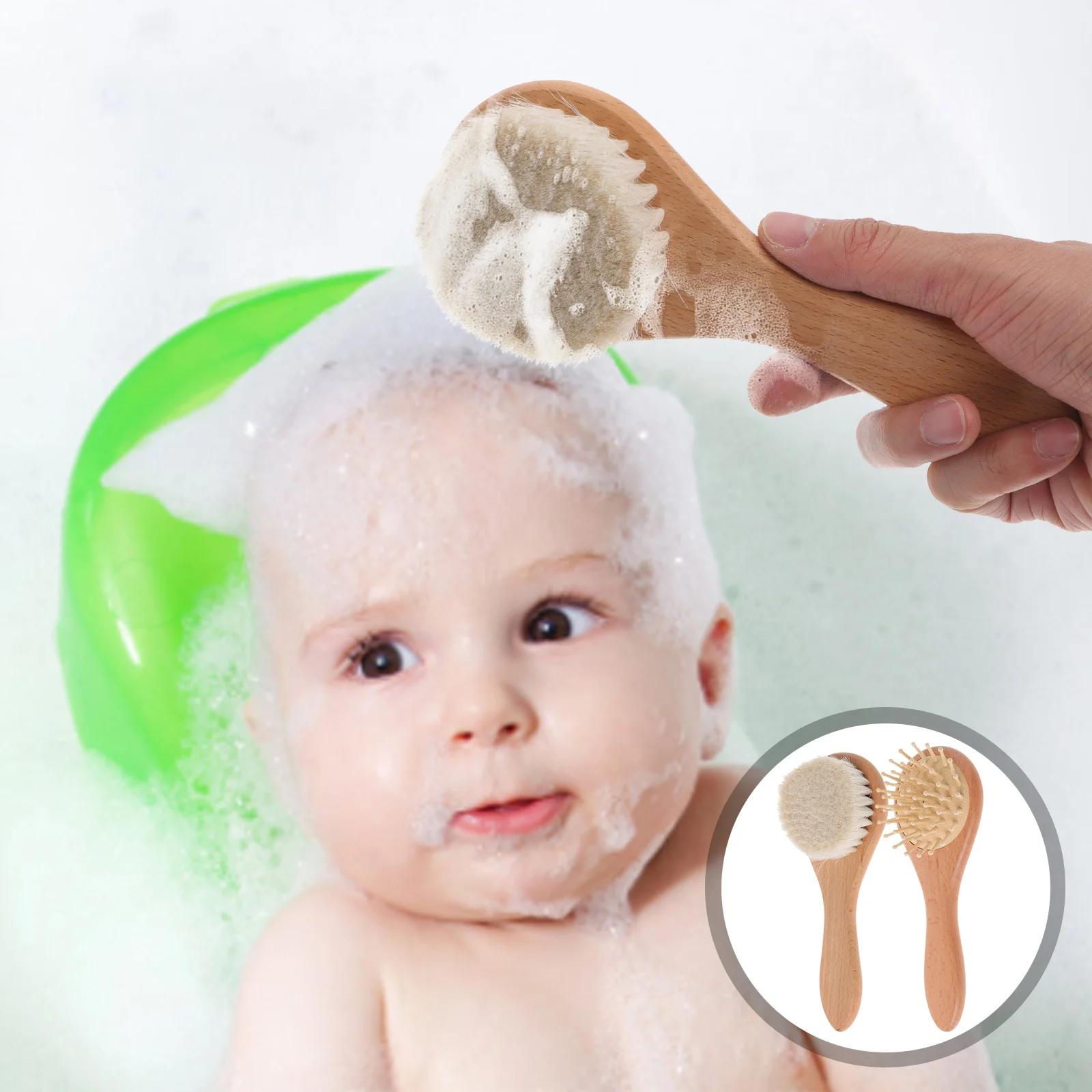 

2 Pcs Scalp Shampoo Brush Deep Cleaning Care Travel Hair Massage Accessories Head Infant