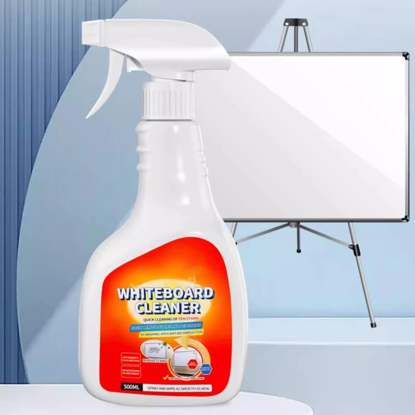 500ML Whiteboard Cleaner Spray Marker Stain Remover Cleaning Mist For Classroom School Kindergarten Office & Desk Protective