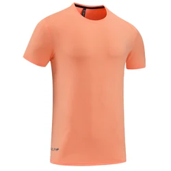 Koszulki do biegania maraton dla mężczyzn siłownia z krótkim rękawem trening koszulka sportowa męskie szybkie suche oddychające trening Fitness T Shirt topy