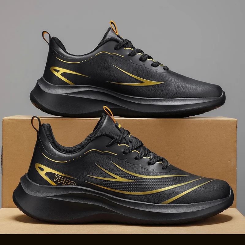 

YRZL мужские легкие кроссовки из искусственной кожи, удобные мужские кроссовки, новая нескользящая прочная мягкая повседневная спортивная обувь на открытом воздухе