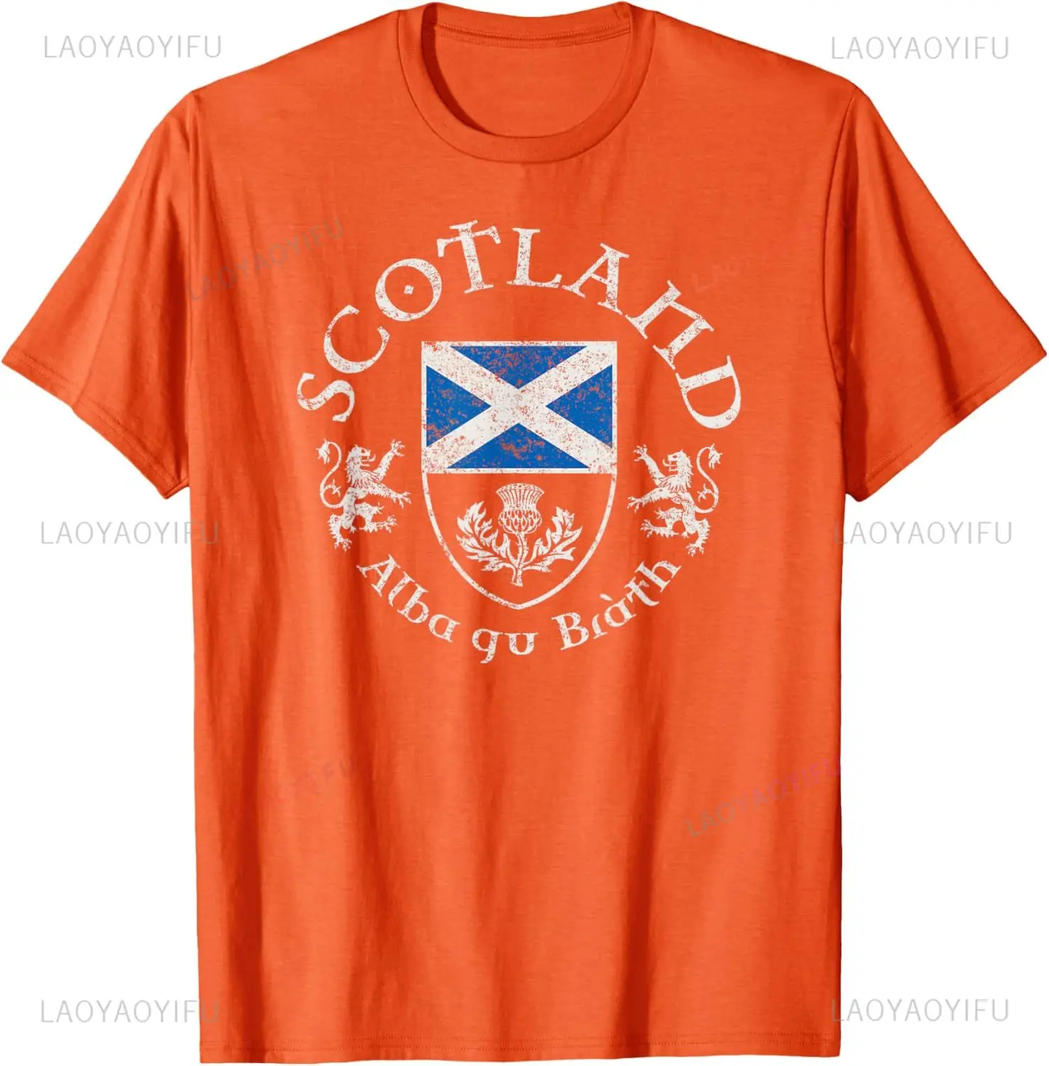 Vintage SCOTLAND Alba Gu Bràth Graphic T-Shirt Casual Fashion Loose Harajuku Man Streetwear Short Sleeve Summer Women T Shirt