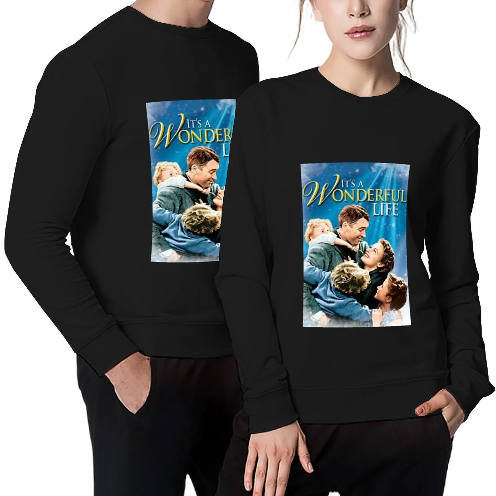 

Vintage It's a Wonderful Life Vintage Classic Movie 1940s Pullover men's clothes anime clothes new sweatshirt