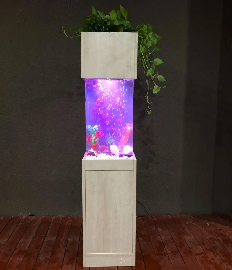 customized acrylic corner fish tank aquarium