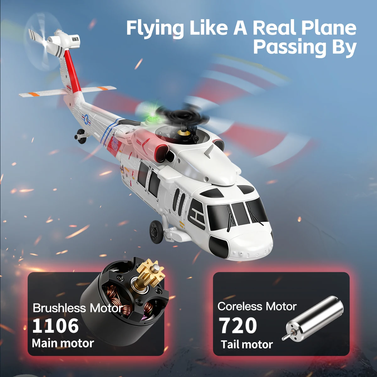 WL K270 Black Hawk UH 60L RC Helicopter 4CH 4 Blades Brushless Metal Fuselage Aerial Photography Drone Toy Gift For Adults