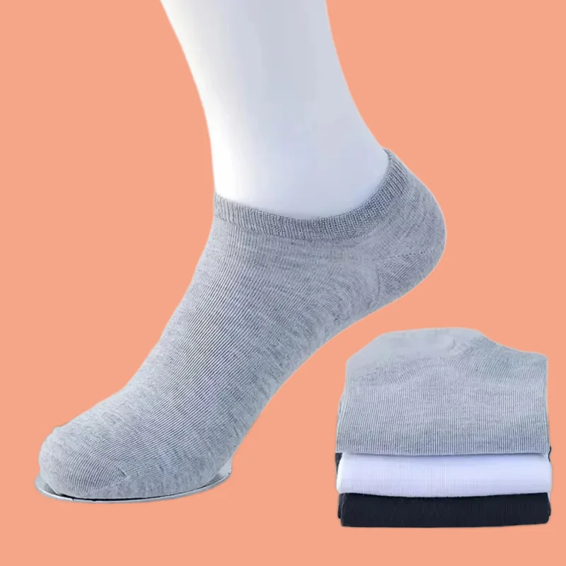 5/10/20 Pairs 2024 New High Quality Boat Socks Sport Sweat Absorption Solid Color Low Cut Non Slip Business Low Ankle Socks