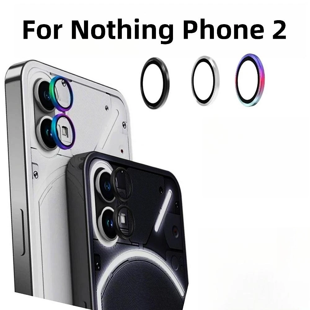 2PCS Aluminum Alloy Camera Ring Glass For Nothing Phone 2 (2) 1 (1) Metal Lens Cover For Nothing Phone One Phone2 Lens Protector