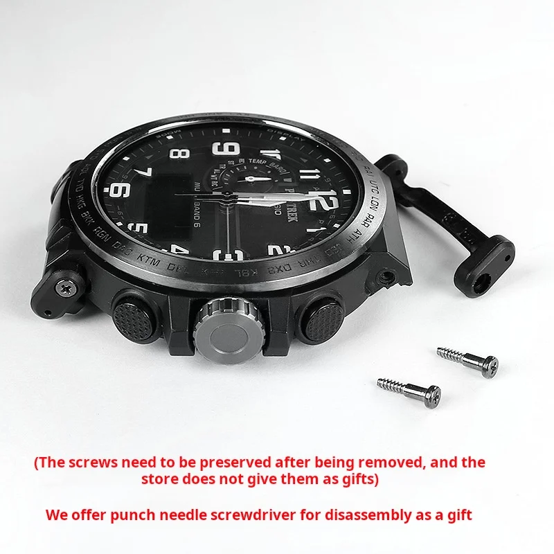 Connector Plastic Adapter Black Watch Converter screw attachment For Casio PROTREK PRG-650 PRW-6600 PRG600 Refit Watchband Strap