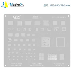 MaAnt BGA Reballing Phone Stencil dla iPhone 15 14 13 12 11 Pro MAX XS XR X 8 7 6S 6 CPU A8 A9 A10 A11 A12 A13 A14 A15 Chip