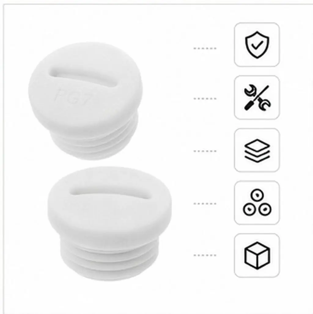 20Pcs Waterproof Closure Plugs Plastic Tubing End Caps Furniture Legs Protectors Hole Cover Sealing Stoppers Plastic Hole Plugs