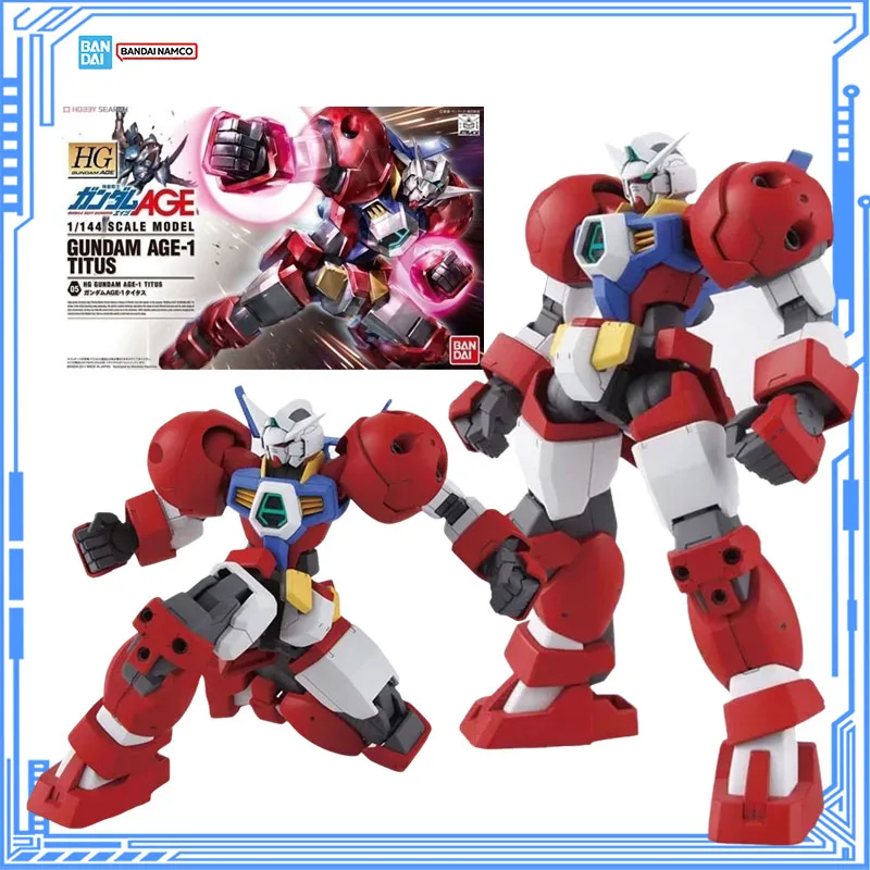 

Bandai Genuine Gundam Model Kit HG 1/144 Gundam AGE-1 Titus Anime Action Figure Collection Model for Boys Toys Christmas Gifts