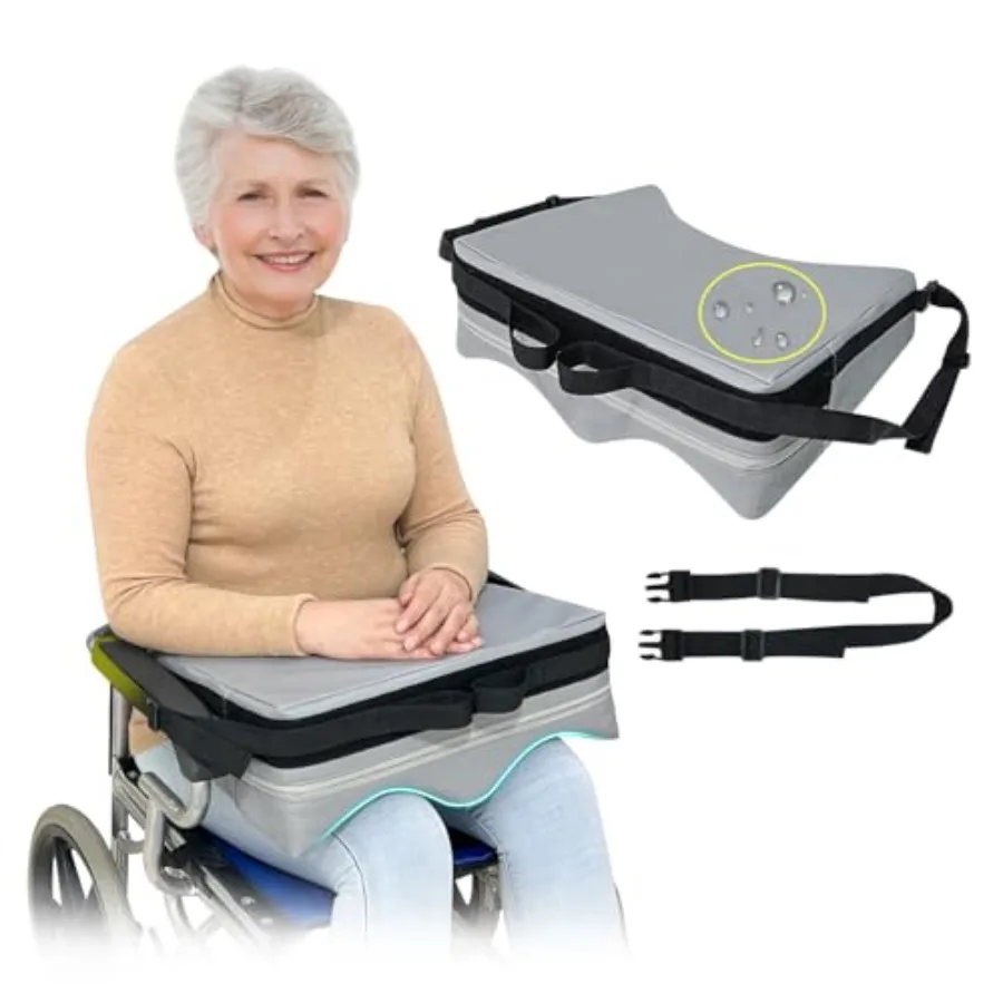 

Wheelchair Lap Tray Cushion Wheelchair Lap Buddy for Seniors Removable Tray Table Dementia Patient Safety Positioning Prevents