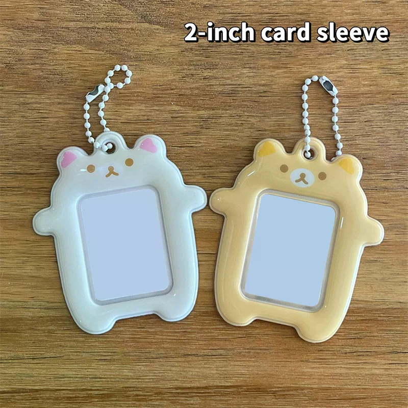 

Rilakkuma Lazybear Student ID case, 2-inch Item, Photo card Holder, Idol Souvenir Protector, Single pack