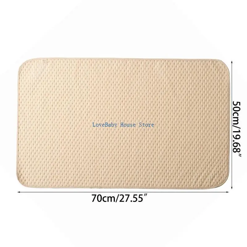 BX0D Waschbare Windel-Wickelunterlage, wasserdichte Urinunterlage für Kleinkinder, weiche Baumwolle
