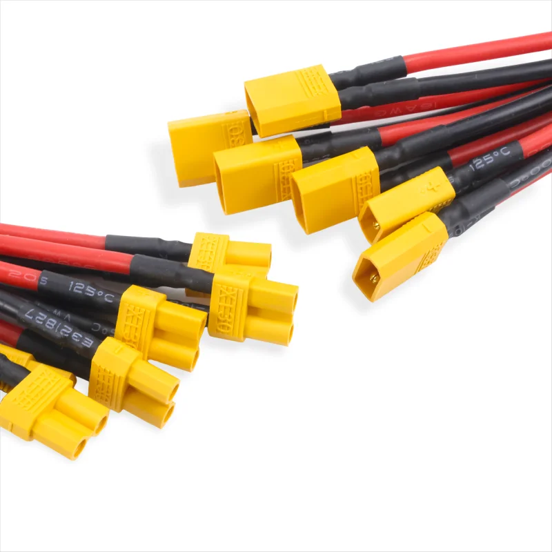 العلامة التجارية الجديدة 2/6 قطعة XT30 ضفيرة التوصيل ذكر/موصل سالب مع 10 سنتيمتر 16AWG المعلبة سلك كابل ل RC يبو بطارية FPV الطائرة بدون طيار شاحن