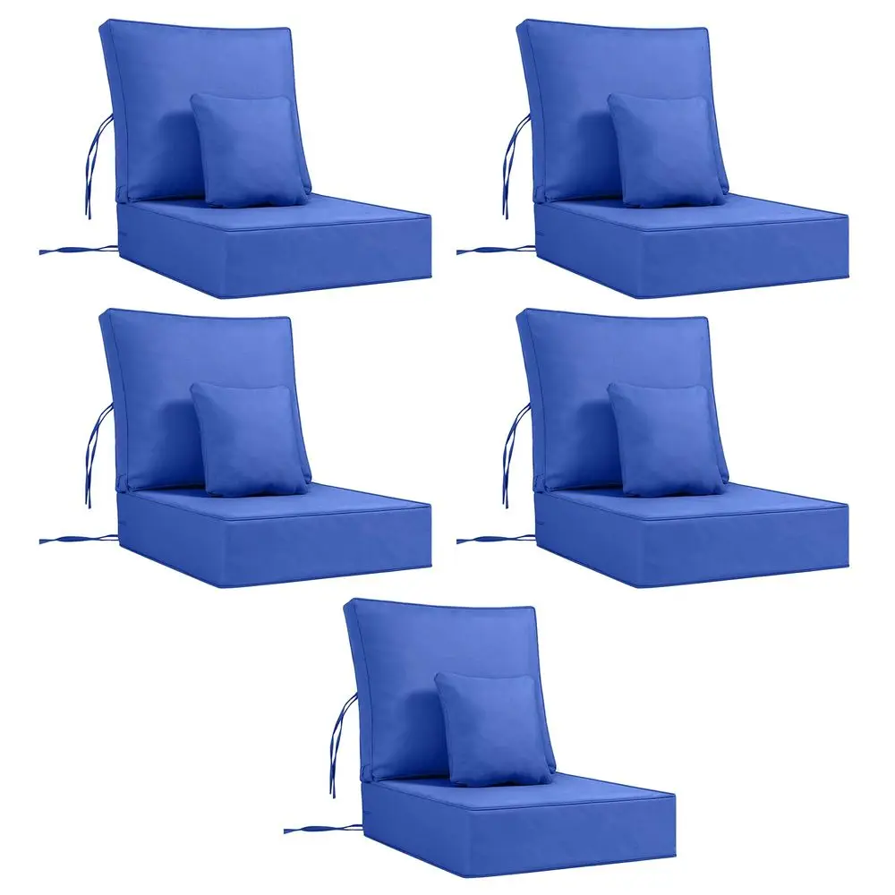 

Patio Cushion Set of 5, 24x24 Deep Seat Outdoor Chair Cushions for Patio Furniture, Extra Thick Replacement Cushions with Seat