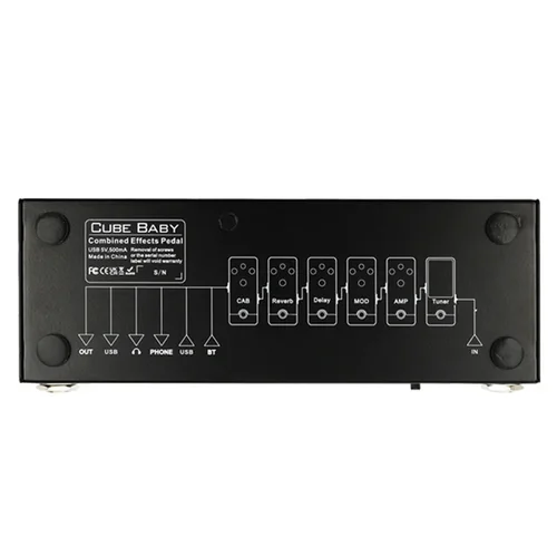 Imagen 2 del producto M-VAVE Cube Baby Delay Pedal multiefectos procesadores mezcladores Pedal de efecto de guitarra Phaser Reverb 8 gabinetes IR simulación coro
