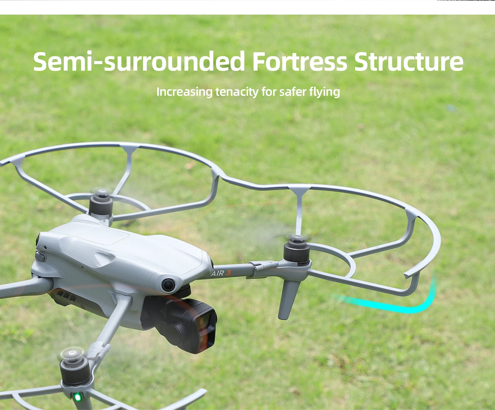 For DJI AIR 3 collision ring propeller blade protection ring quick release anti-shake paddle safety cover accessories