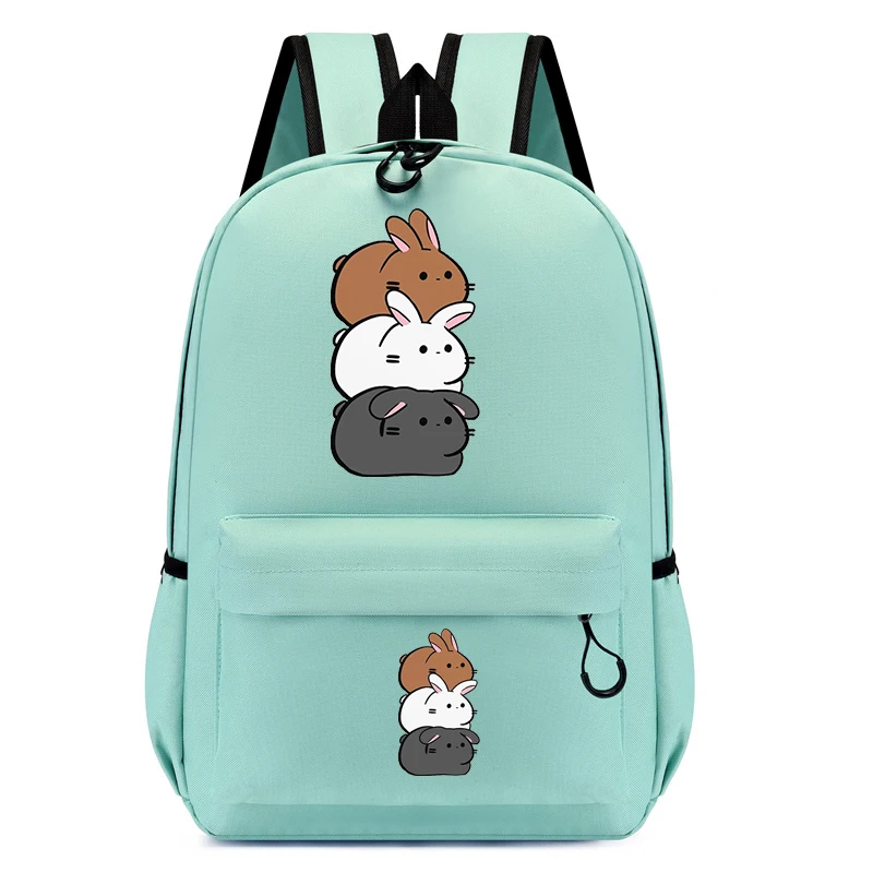 

Girls School Backpacks Bunny Rabbit Cartoon Bookbag Children Nylon Bagpack Kids Satchel Student Bookbag Kindergarten Mochila