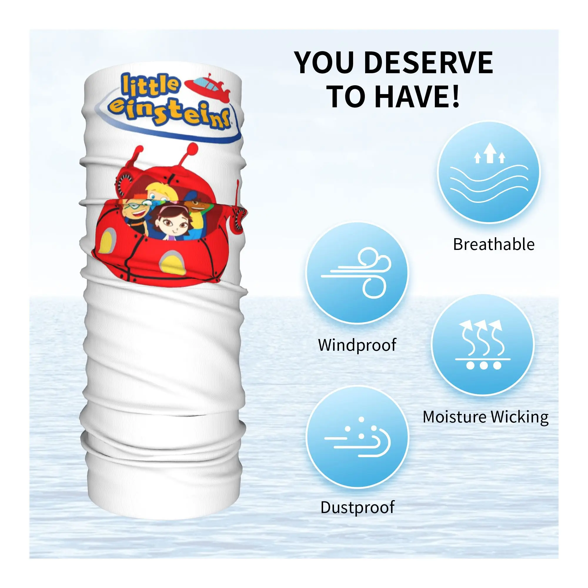 Little Einsteins Ropa Little Einsteins Ca Bandana Cuello Polaina Máscara impresa Bufanda Multiuso Sombreros Montar