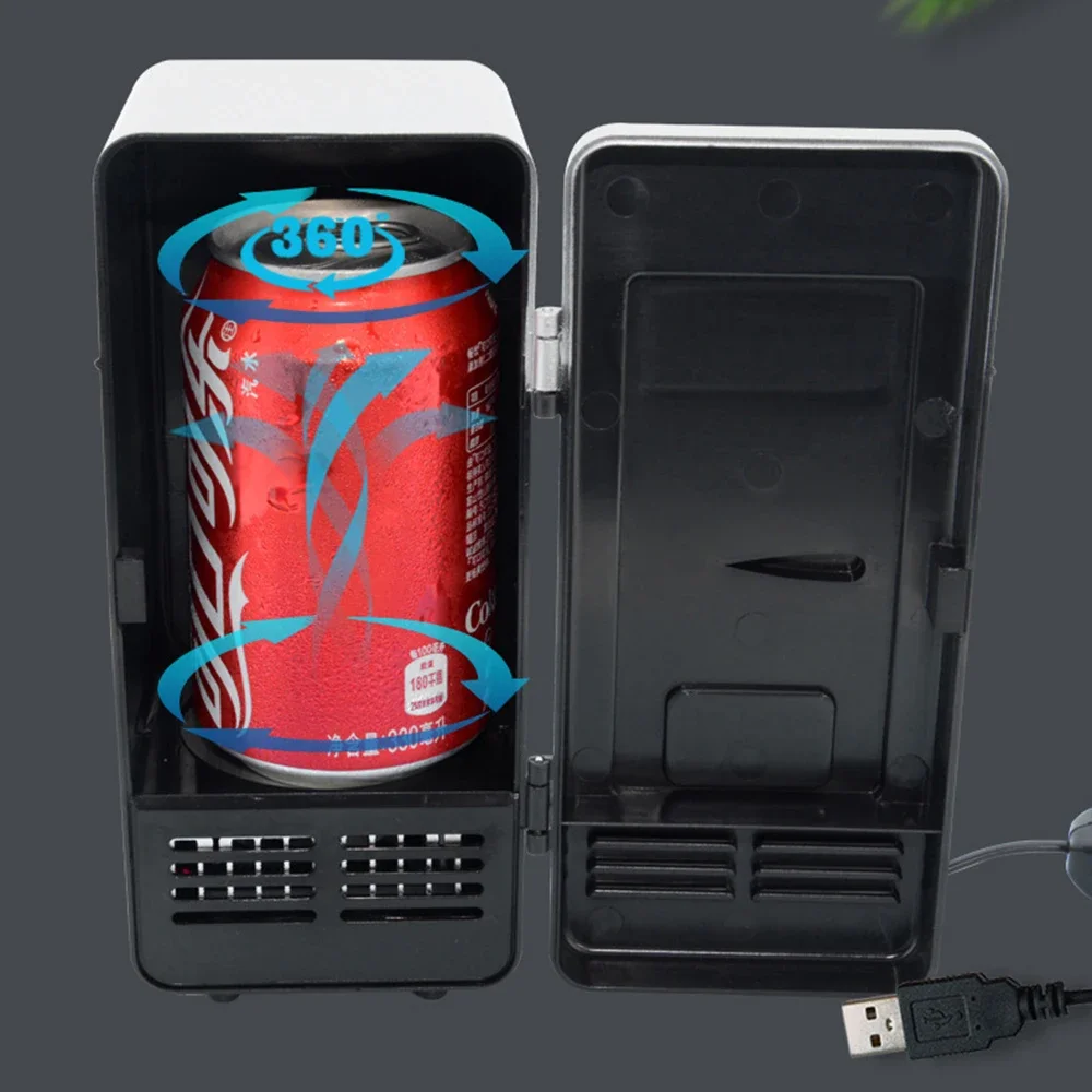 New Mini USB Fridge Cooler Beverage Drink Cans Thermoelectric Cooler for Desk, Home,Unique Gift for Students or Office Workers