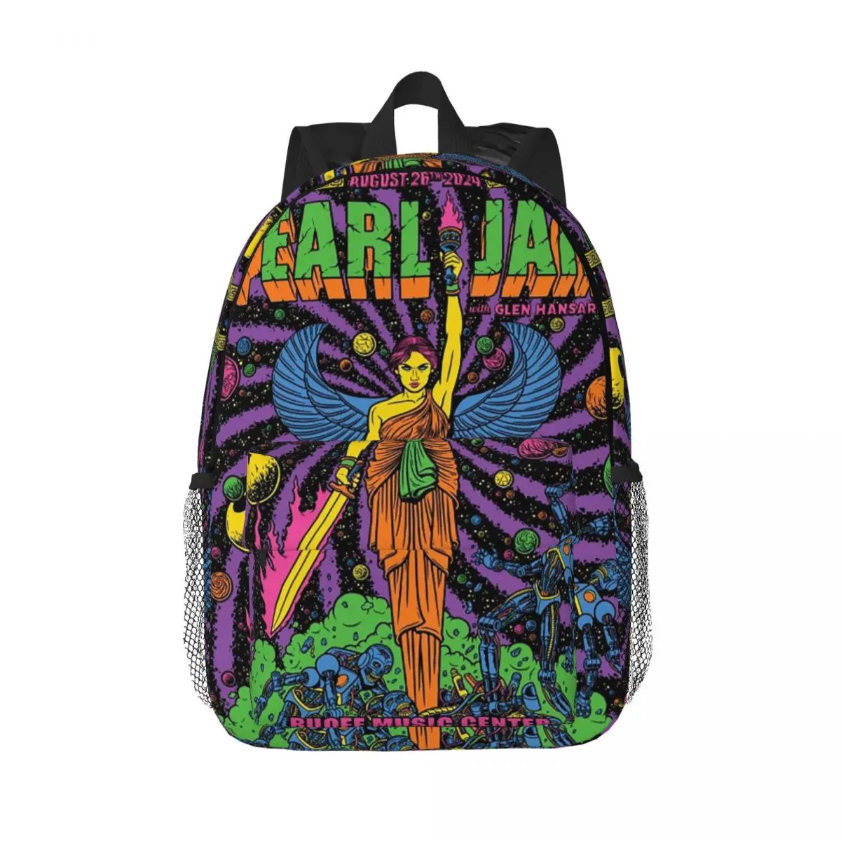 

Pearls Jam Band Backpack Hot Sale Daypack Large Capacity Boys Girls BookBag Shoulder Bags for Men Women Children School Bag