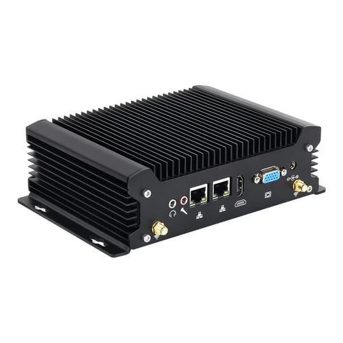 Imagen 2 del producto Mini PC sin ventilador Intel Core i7-10610U i3-10110U 2x RS232 2x GbE LAN 8x USB HDMI VGA compatible con WiFi 4G LTE Windows 10 Linux