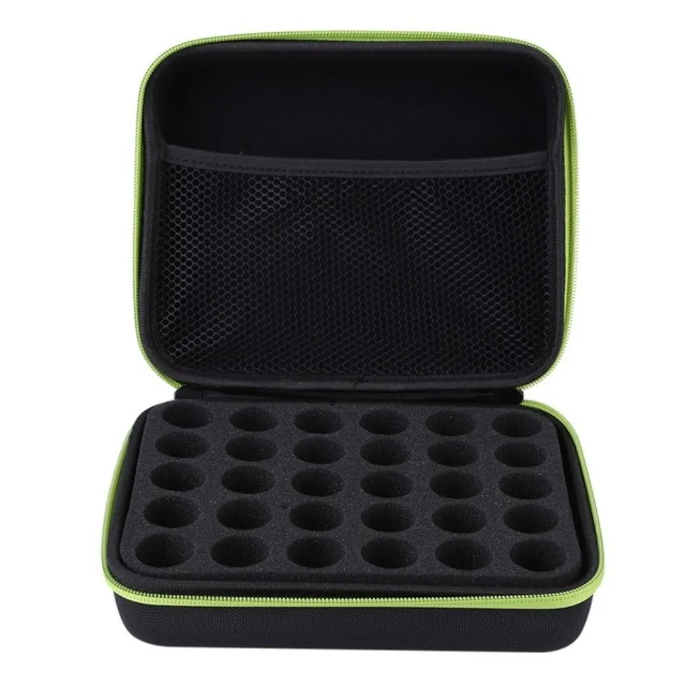 Portable Essential Oils Carrying Case Hard Shell EVA Essential Oil Organizer Bag 30 Slots 15ml Bottles Nail Polish Storage Bag