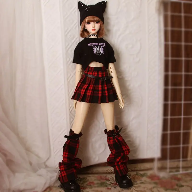 1/6 1/4 1/3 Bjd Doll Clothes Fashion Doll Daily Casual Wear Tops Pleated Skirt Party Princess Dress-Up Doll Accessories Gift Toy view 3