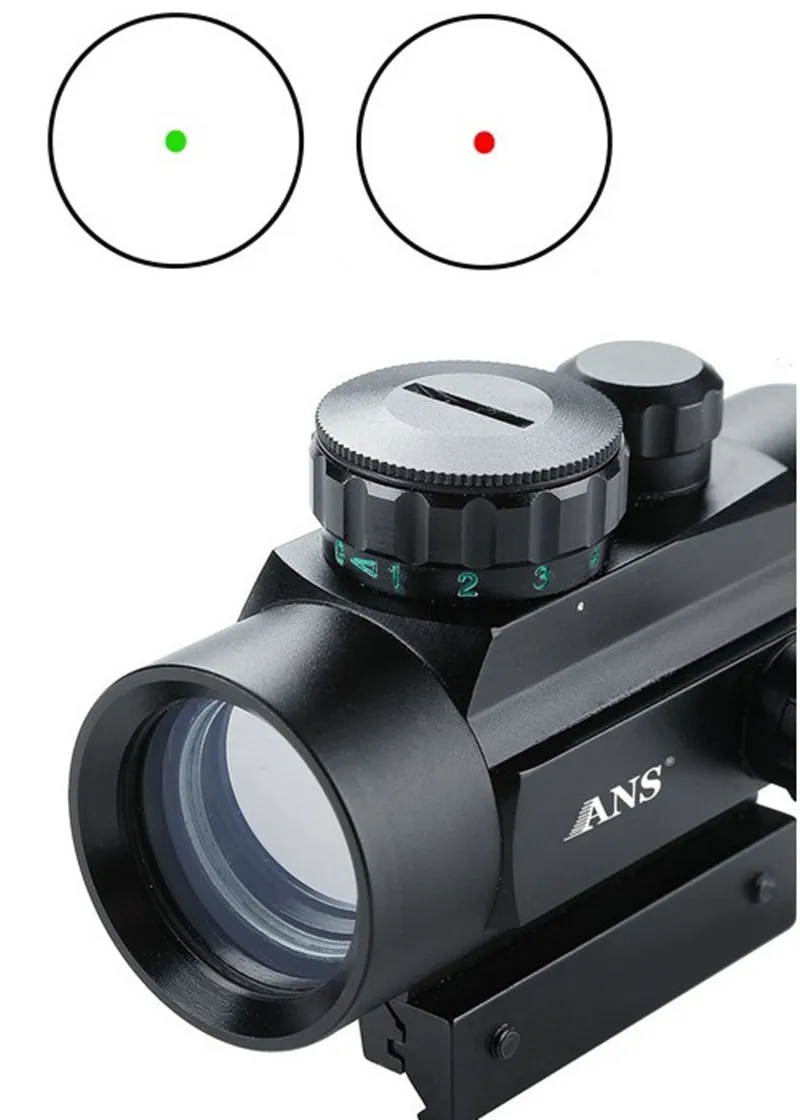 

Оптический прицел ANS для охоты на открытом воздухе с подсветкой (красный/зеленый) и крышкой для батареи