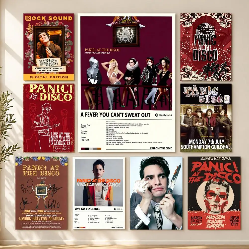 band Panic at the Disco Poster HD Poster Printing Self Adhesive Poster for Living Room Bedrooms Home Decor Gift