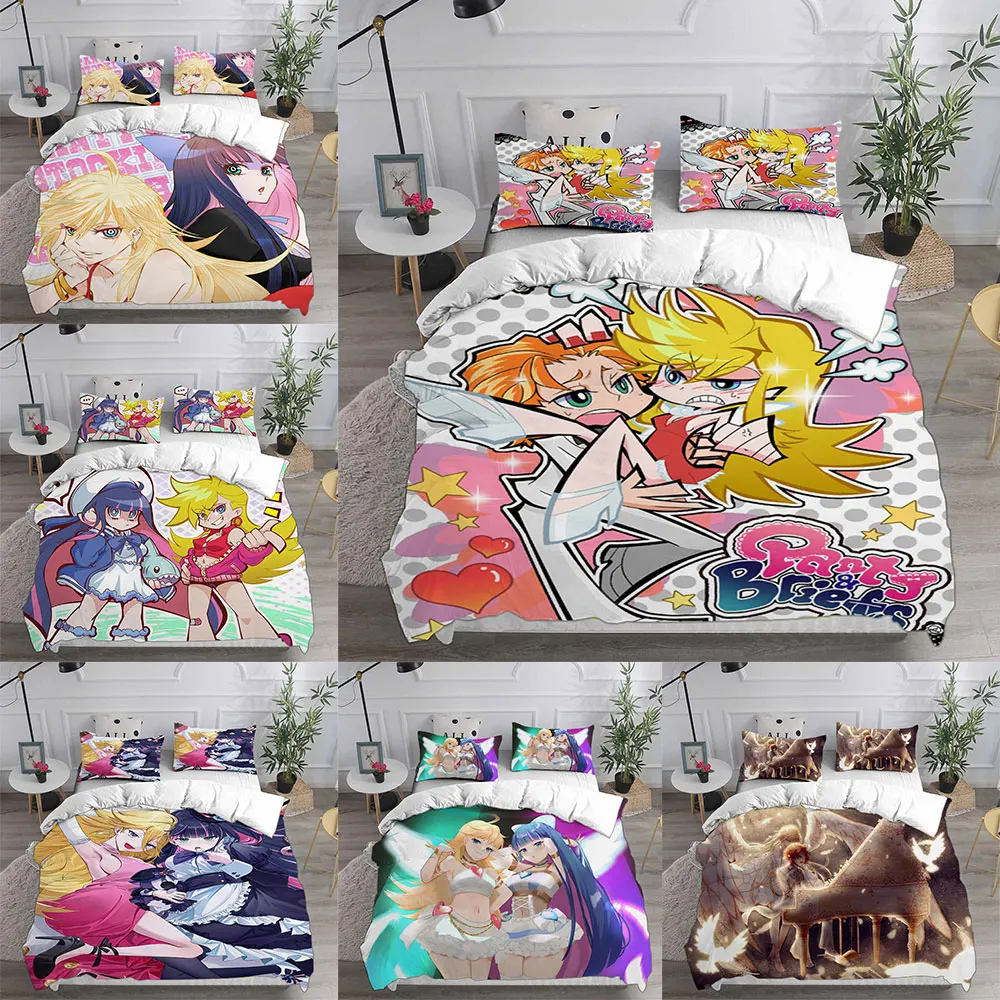 

Panty & Stocking with Garterbelt Bedding Sets Bed Cover Comforter Duvet Cover Pillow Case 2-3 Pieces Sets Adult Boy Girl Gifts