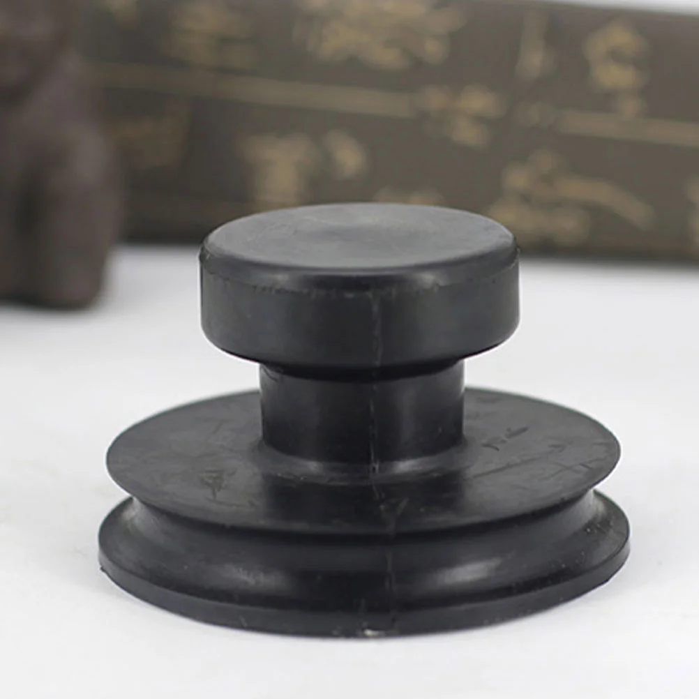 

5 Pcs Rubber Suction Bowl Meditation Singing Handle for Sound Lifting Sucker Buddha Accessories