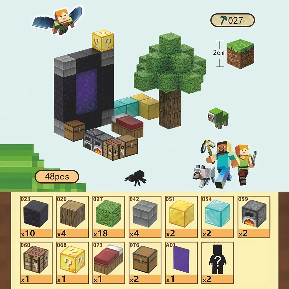 Creative My Famous Scene World Magnetische Bausteine Ziegel Modell Tech Kinderspielzeug für Kinder Jungen Mädchen Weihnachtsgeschenke ab 3 Jahren