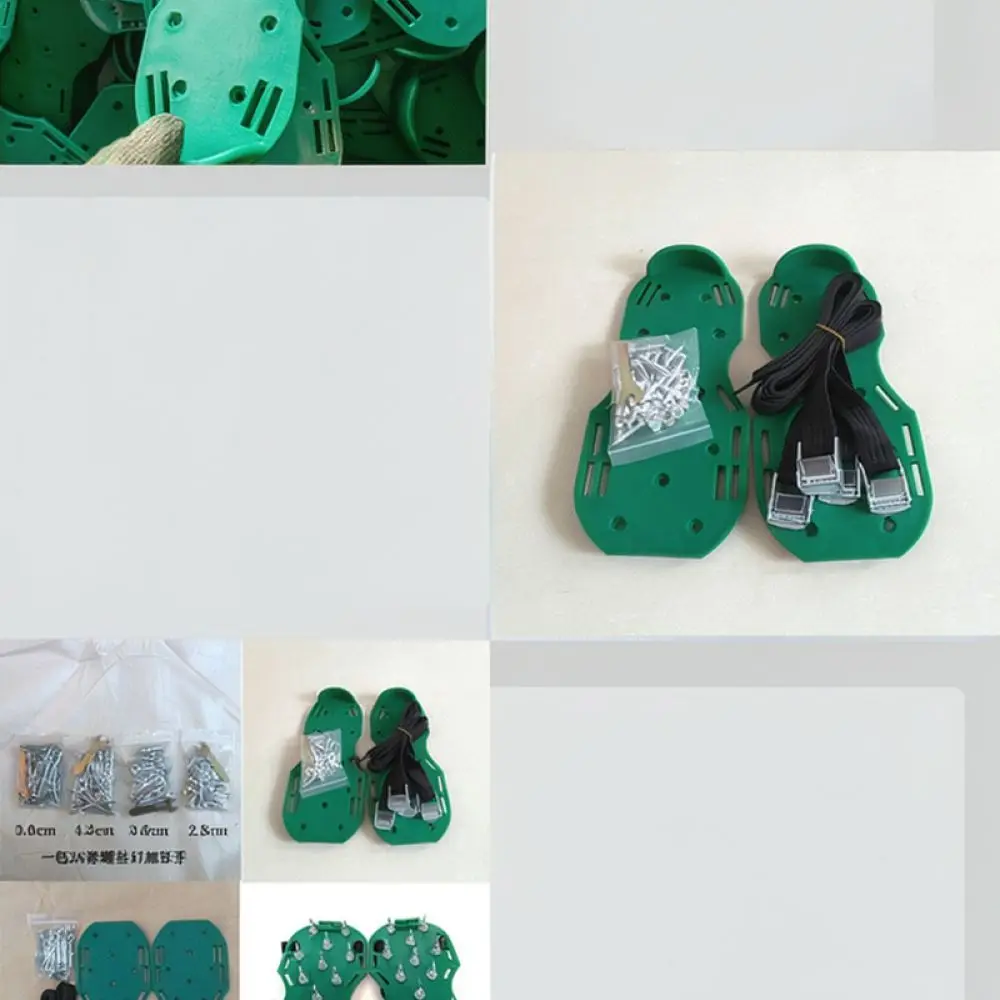 Spiked Garden Shoes For Lawn Care And Epoxy Flooring Installation Aerator Sandals For Healthy Grass Growth Gardening