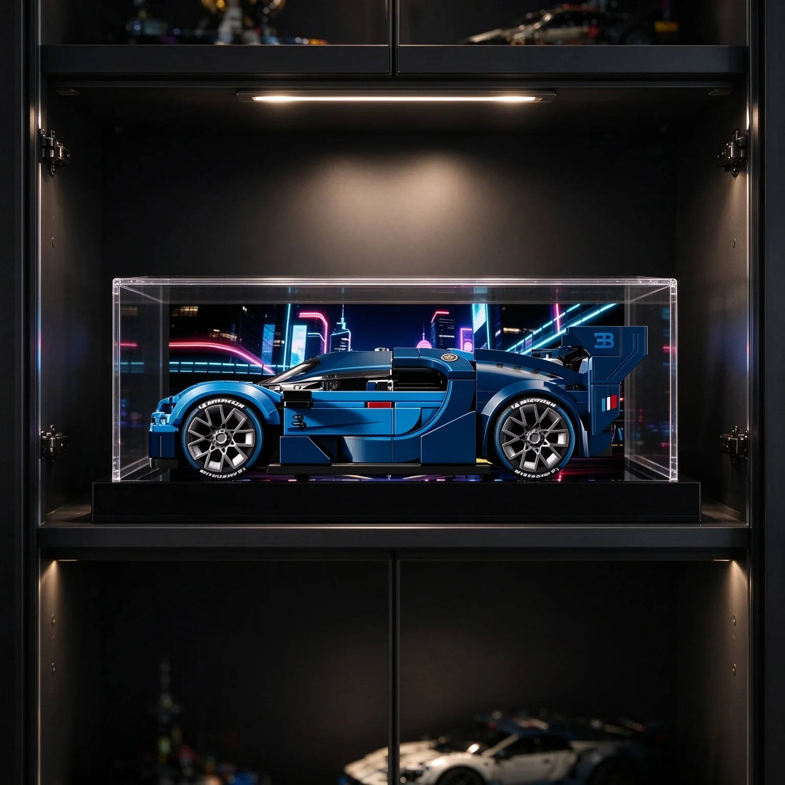 Acrylic Dust‑Proof Display Case for LEGO 77253 Speed Champions Sports Car Model Transparent Collectible Showcase Storage Box