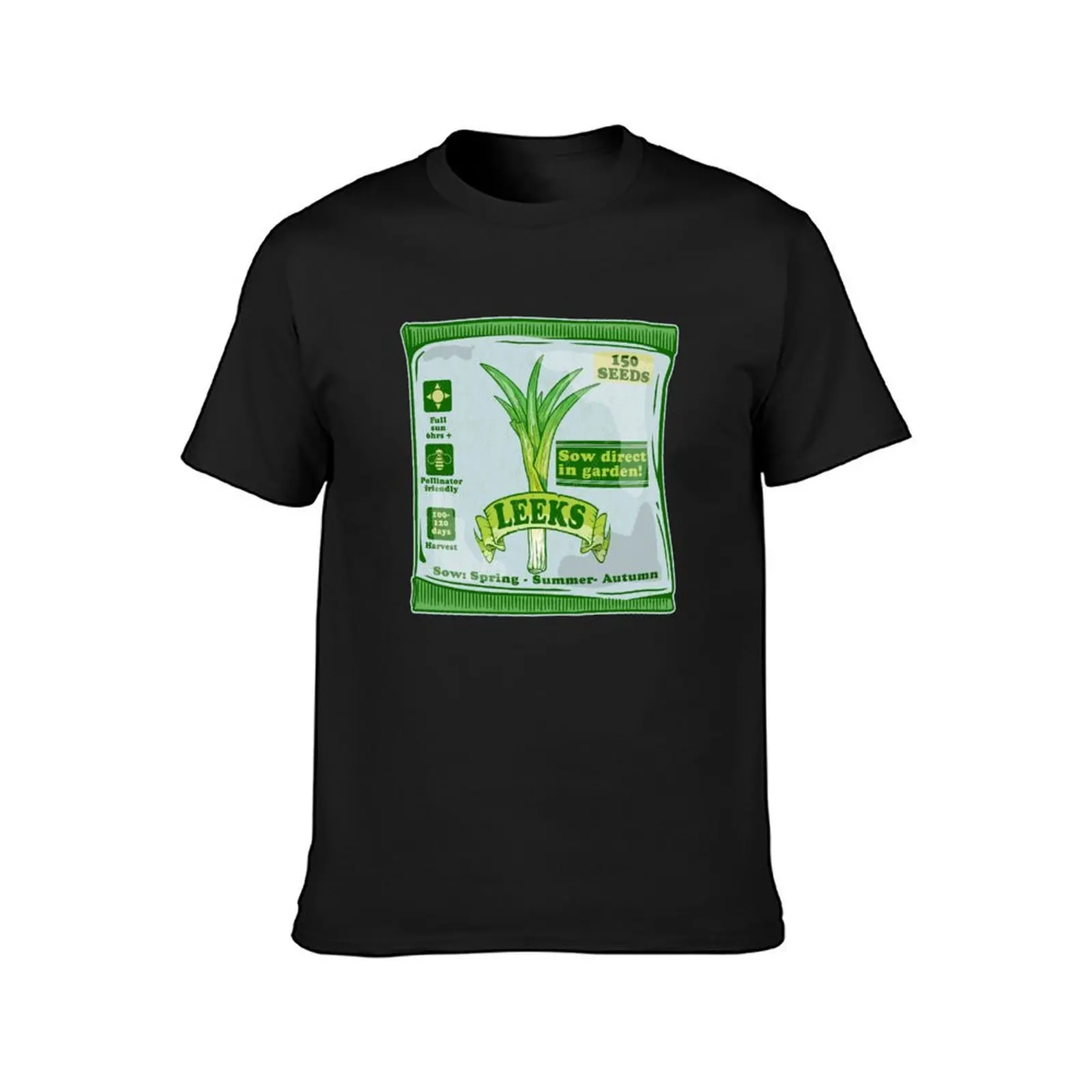 Leek seeds T-Shirt quick-drying graphics blanks plain t shirts men