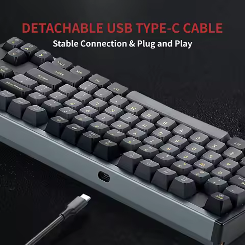 HEXGEARS I3 Mechanical Keyboard Wired Gaming Mechanical Keyboard Custom RGB Gasket Structure 75% Layout