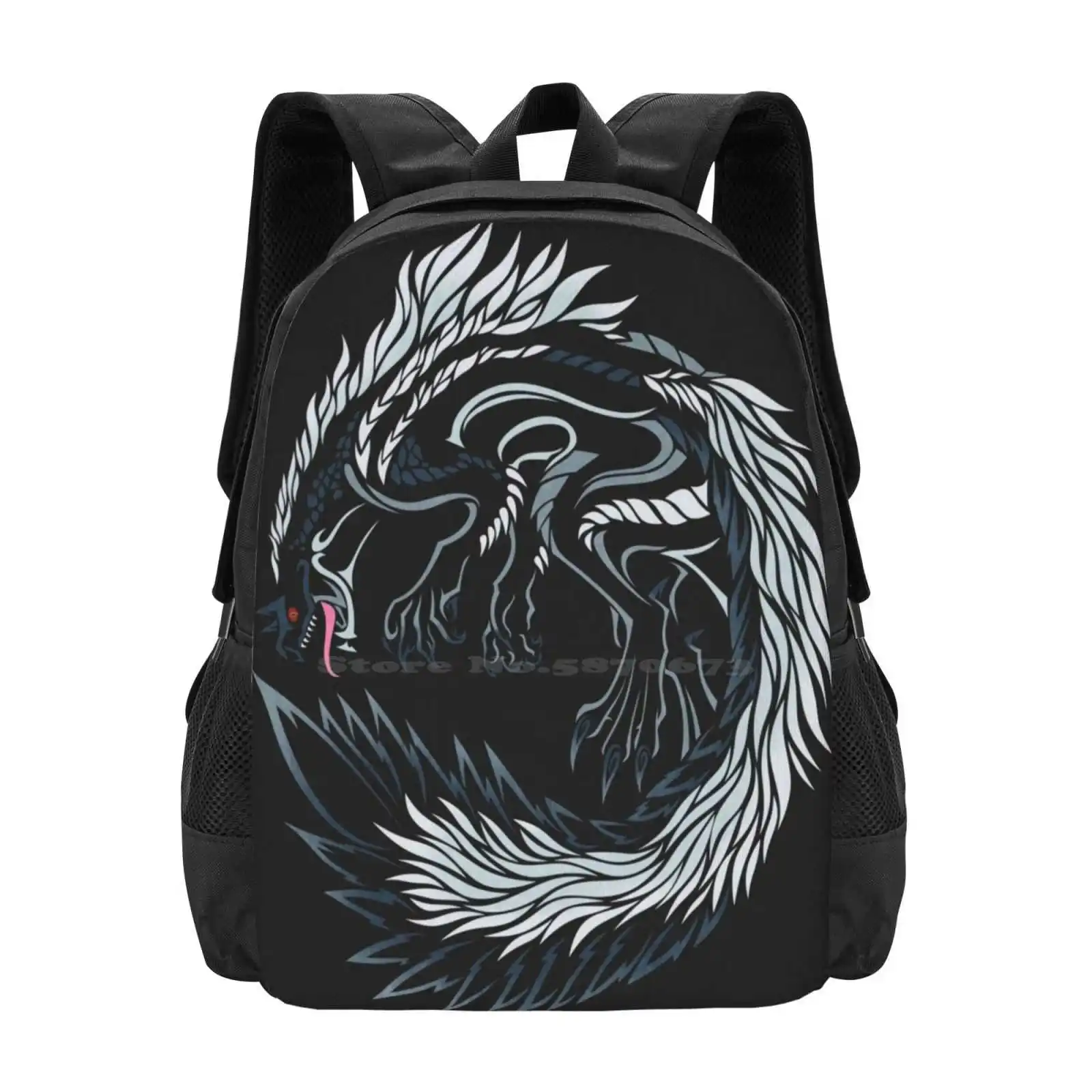 

Tobi-Kadachi-Monster Hunter World School Bags For Teenage Girls Laptop Travel Bags Mhw Monster Hunter World Wyvern Tattoo Elder