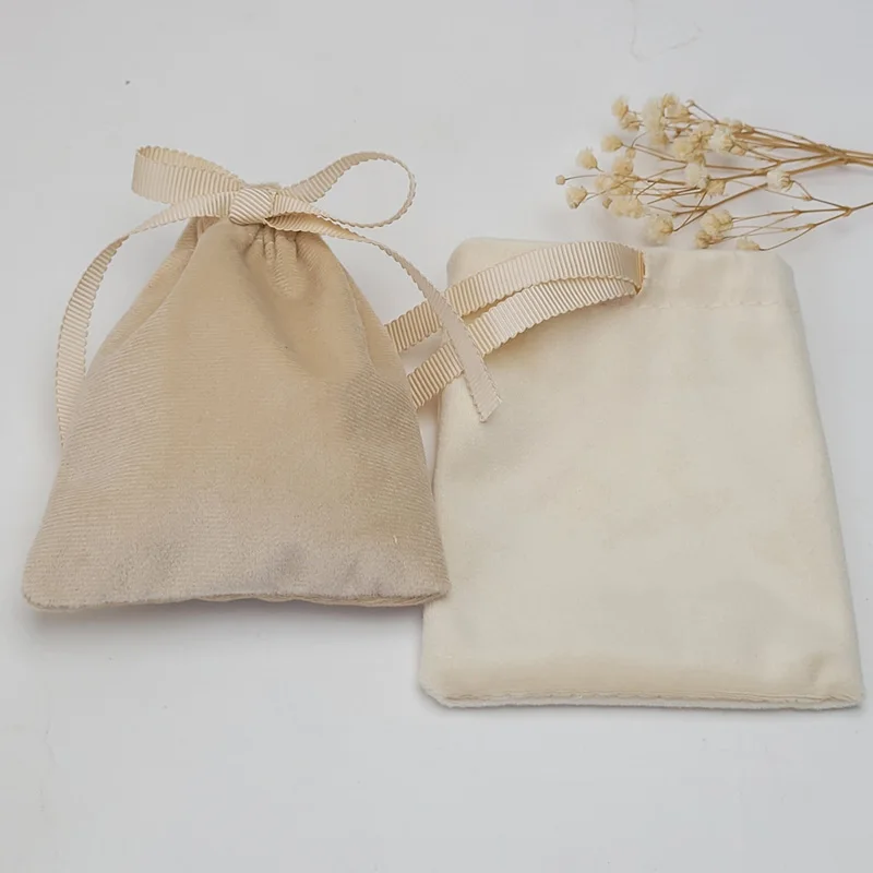 

ins Flannel Gift Bags Earring Ring Stud Bangle Pendant Necklace Packaging Dust Sack CustomLogo Jewelry Pouch